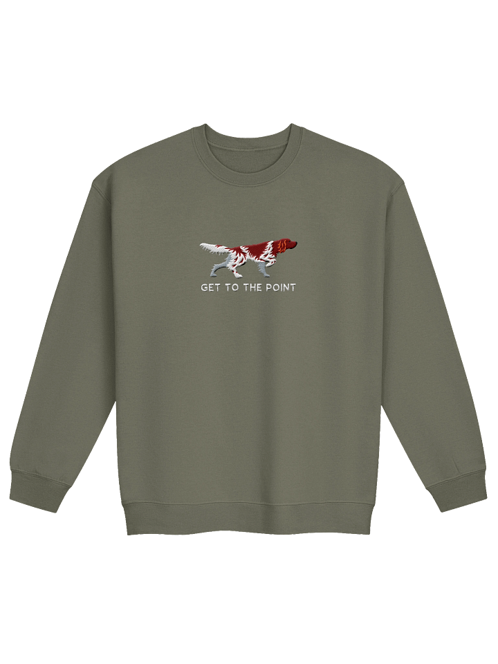 Get to the Point Sweatshirt (Embroidered) of a Small Münsterländer(Brown & White) product image (13)