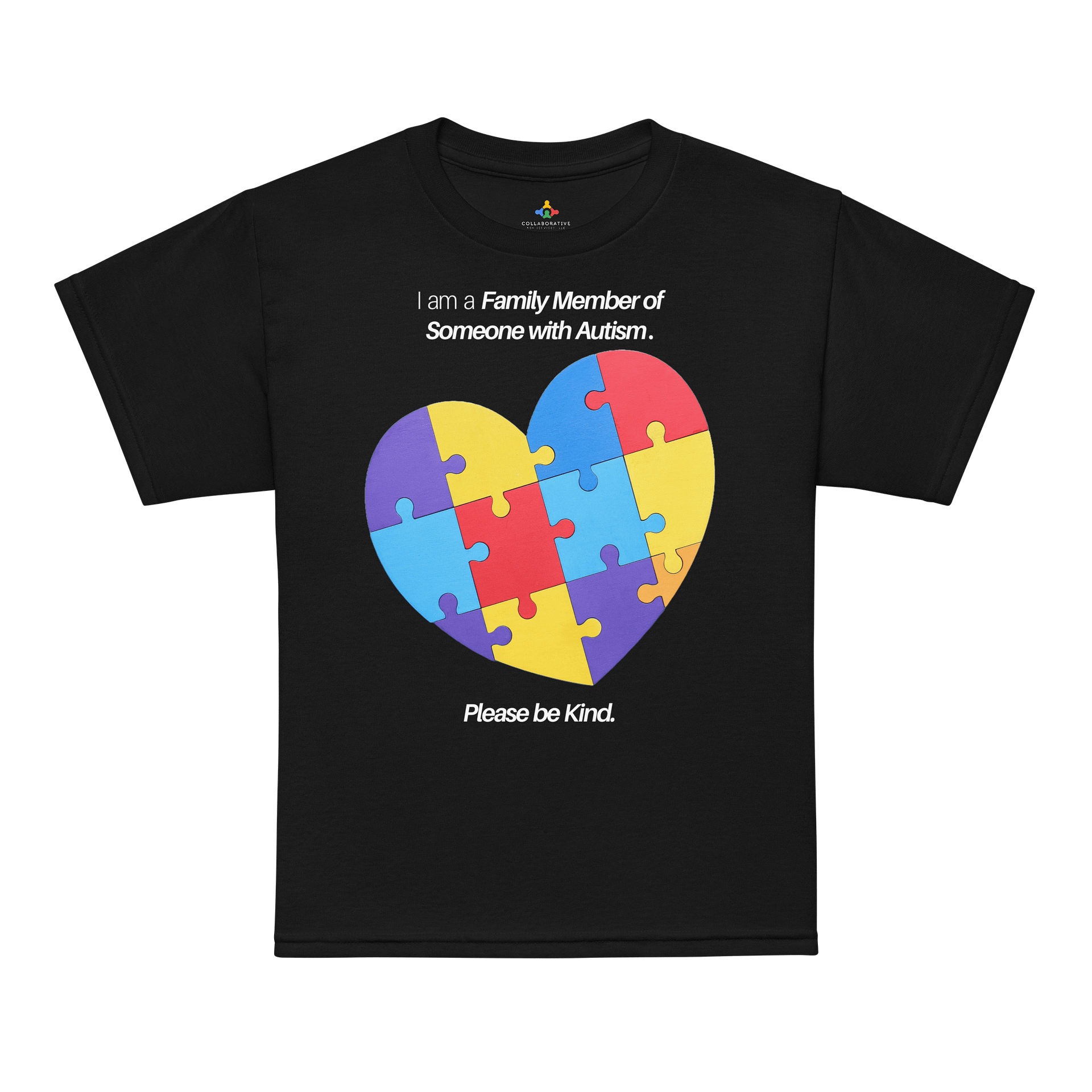 I am a Family Member of Someone with Autism. Please Be Kind Kids T-Shirt product image (1)