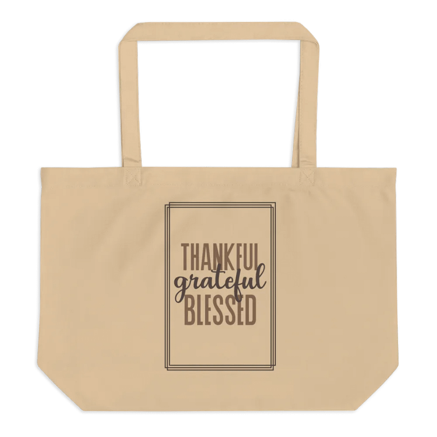 Thankful, Grateful, Blessed Tote Bag product image (1)