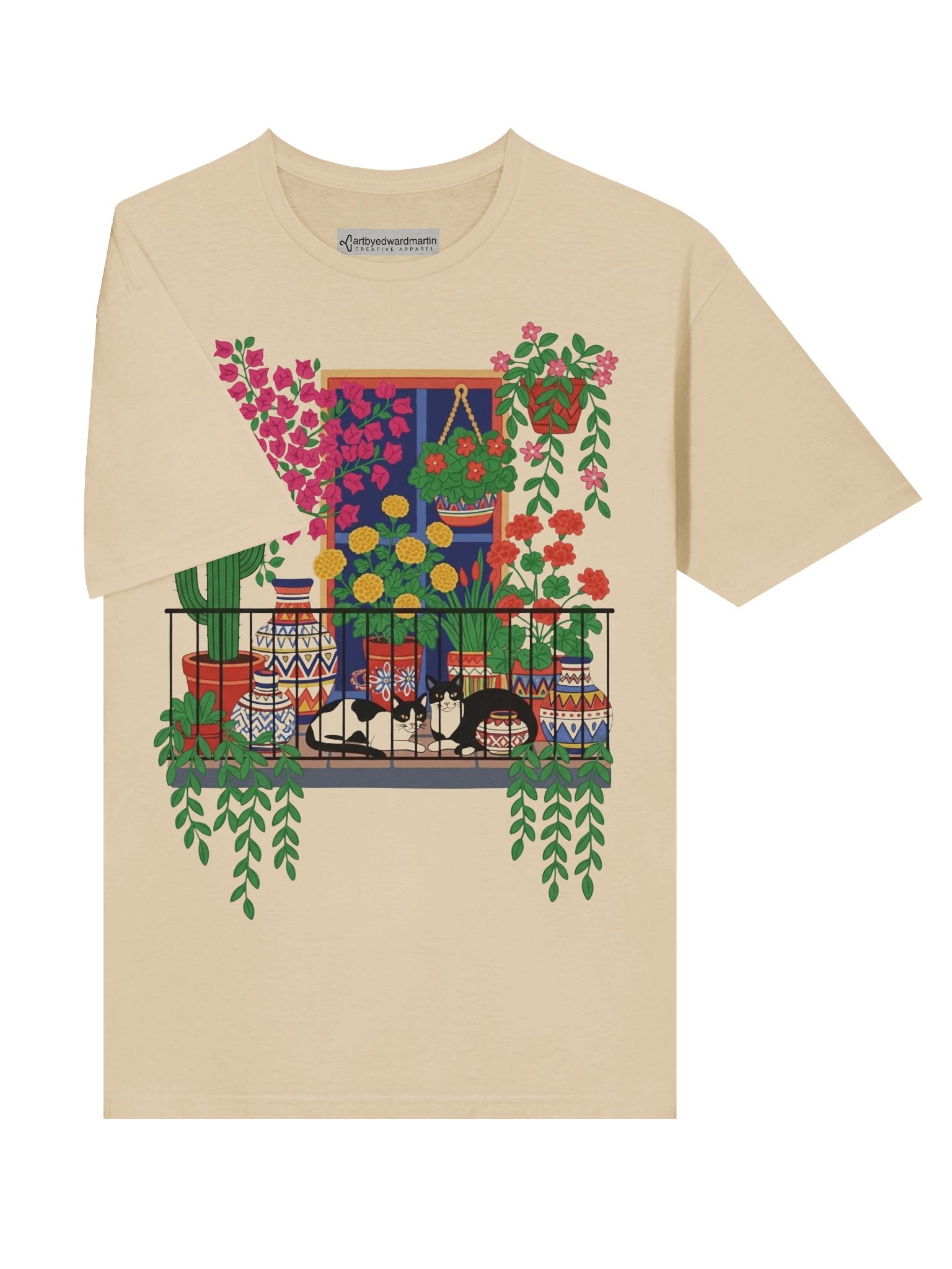 Balcony Cats Unisex T-Shirt product image (6)
