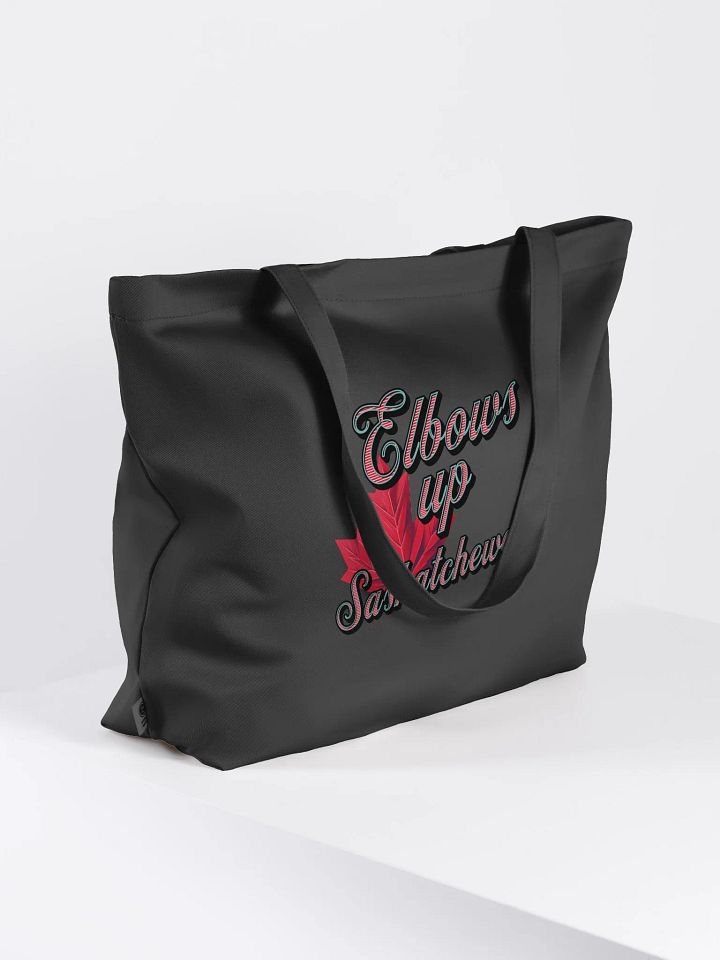 Elbows Up Maple Leaf Saskatchewan Pride Organic Tote product image (1)