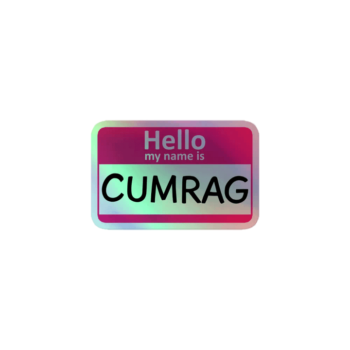 Cumrag Sticker Holographic product image (1)
