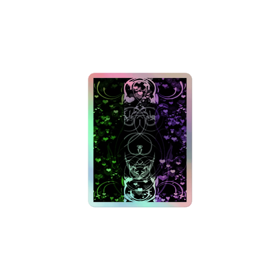 Genderqueer Pride Flag Sticker (Flourish Variation) product image (1)