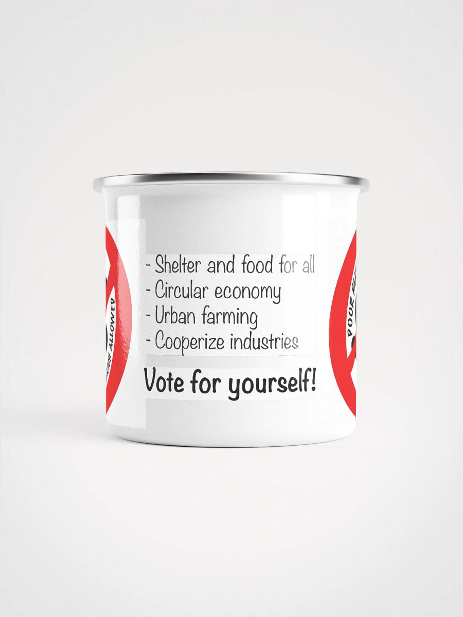 Poor Party Enamel Mug product image (2)