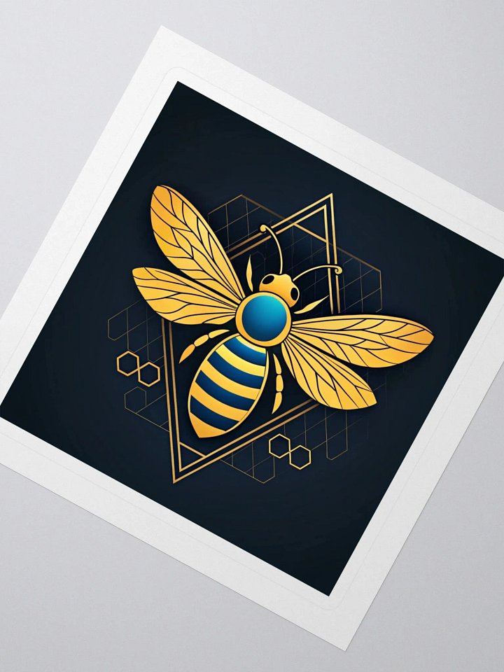 Geometric Bee Kiss Cut Stickers product image (2)