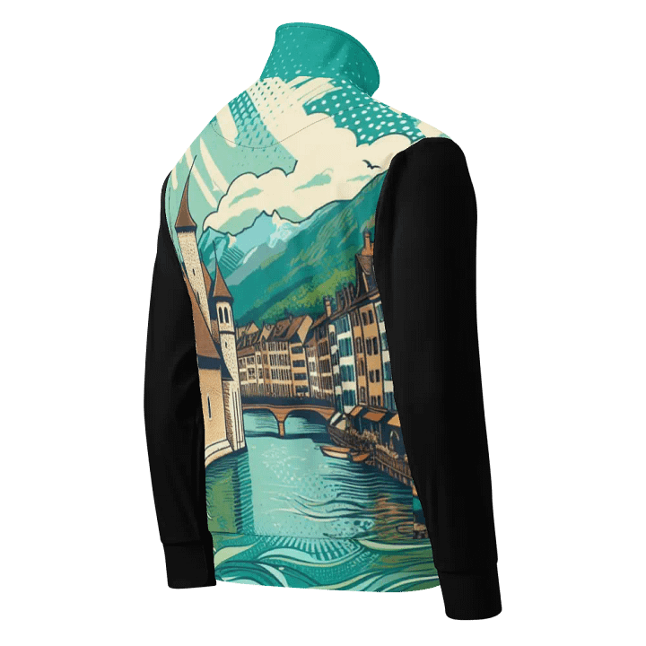 Riverside Vista Unisex Track Jacket | AI Design product image (2)