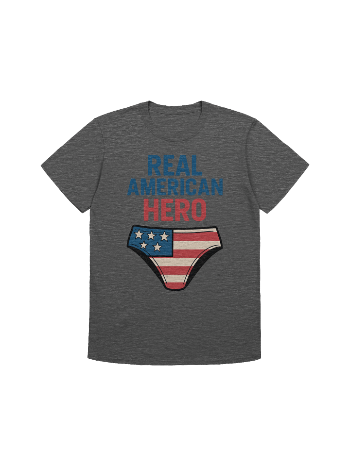 Real American Hero T-Shirt – Funny American Flag Speedo & Aviators Meme Tee product image (4)