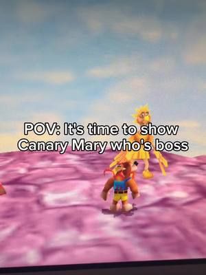 It's crazy how much easier the race is with a massage gun... #banjotooie #canarymary 