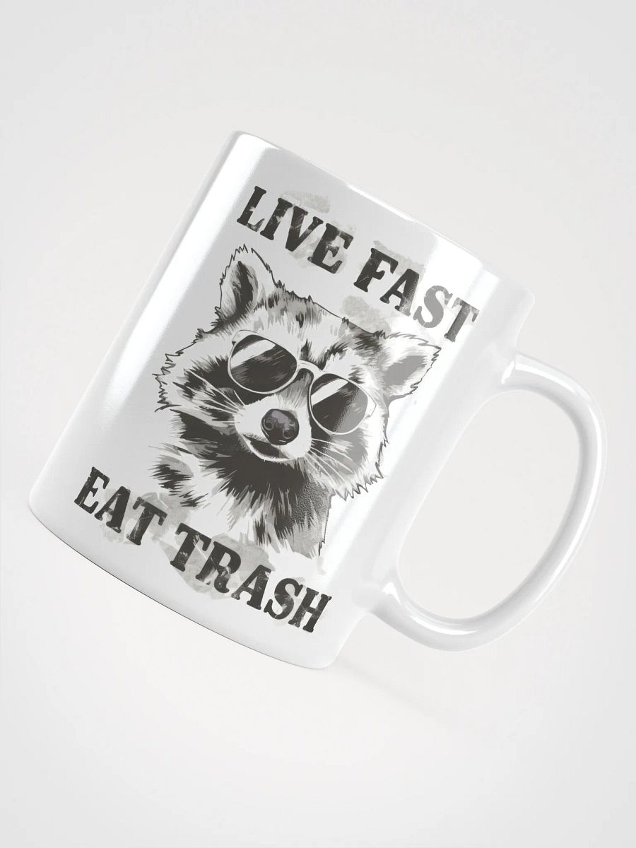 Raccoon Live Fast Eat Trash Mug product image (10)
