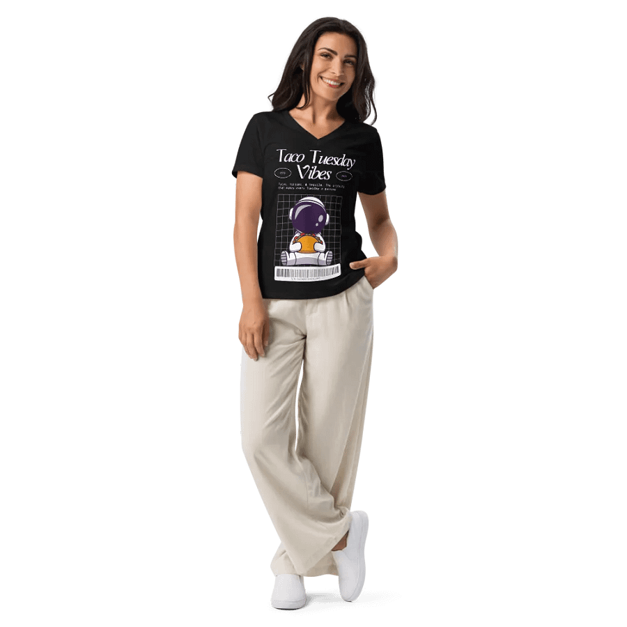 Taco Tuesday Vibes V Neck product image (10)