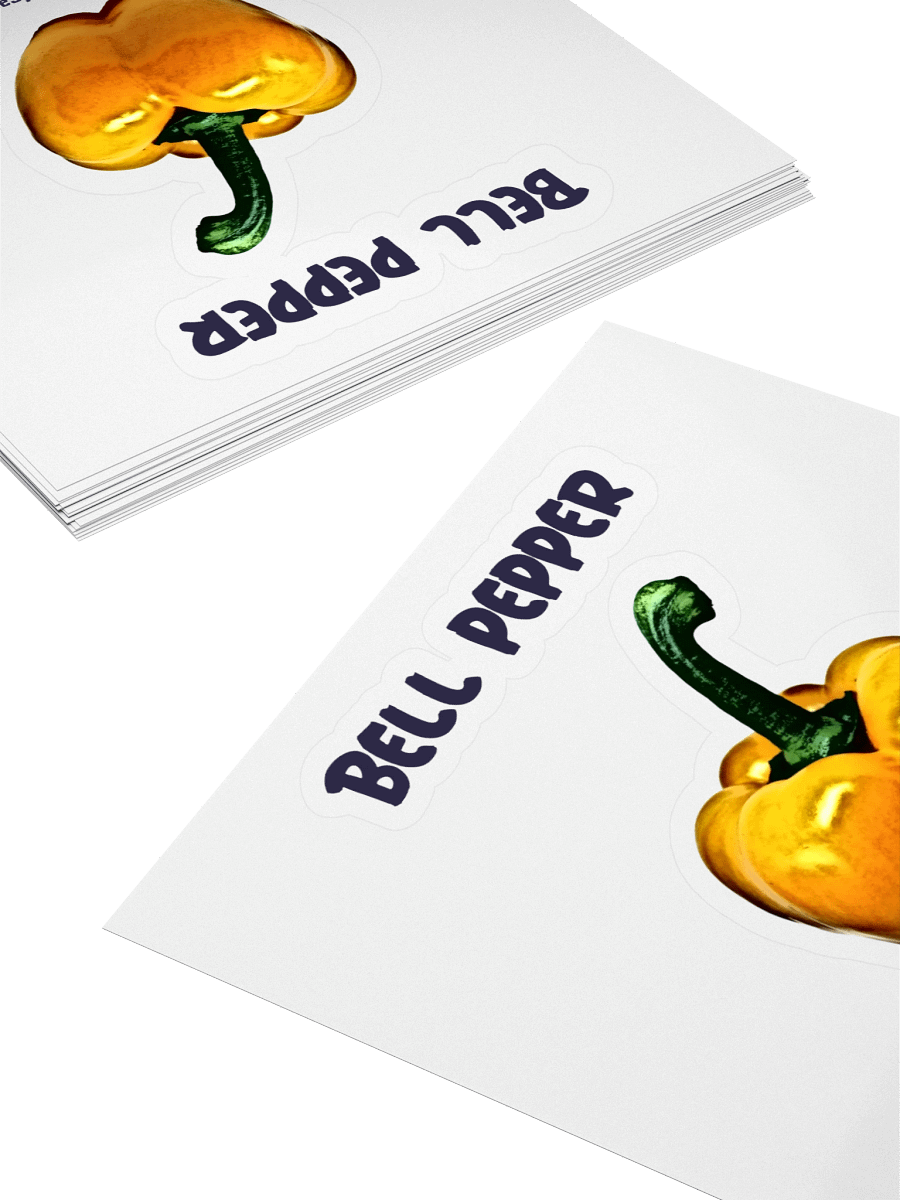 Vibrant Bell Pepper Kiss Cut Stickers product image (4)