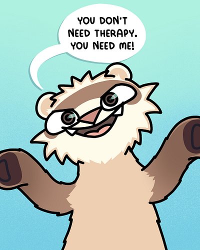 I fired Meems as our resident therapist, but he is still going around giving unsolicited advice... 😬 #ferretsofinstagram #Mee...
