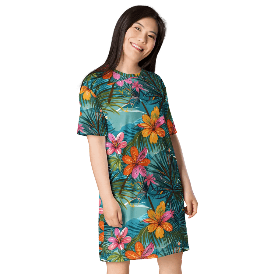 Floral Abstract All-Over Dress product image (4)