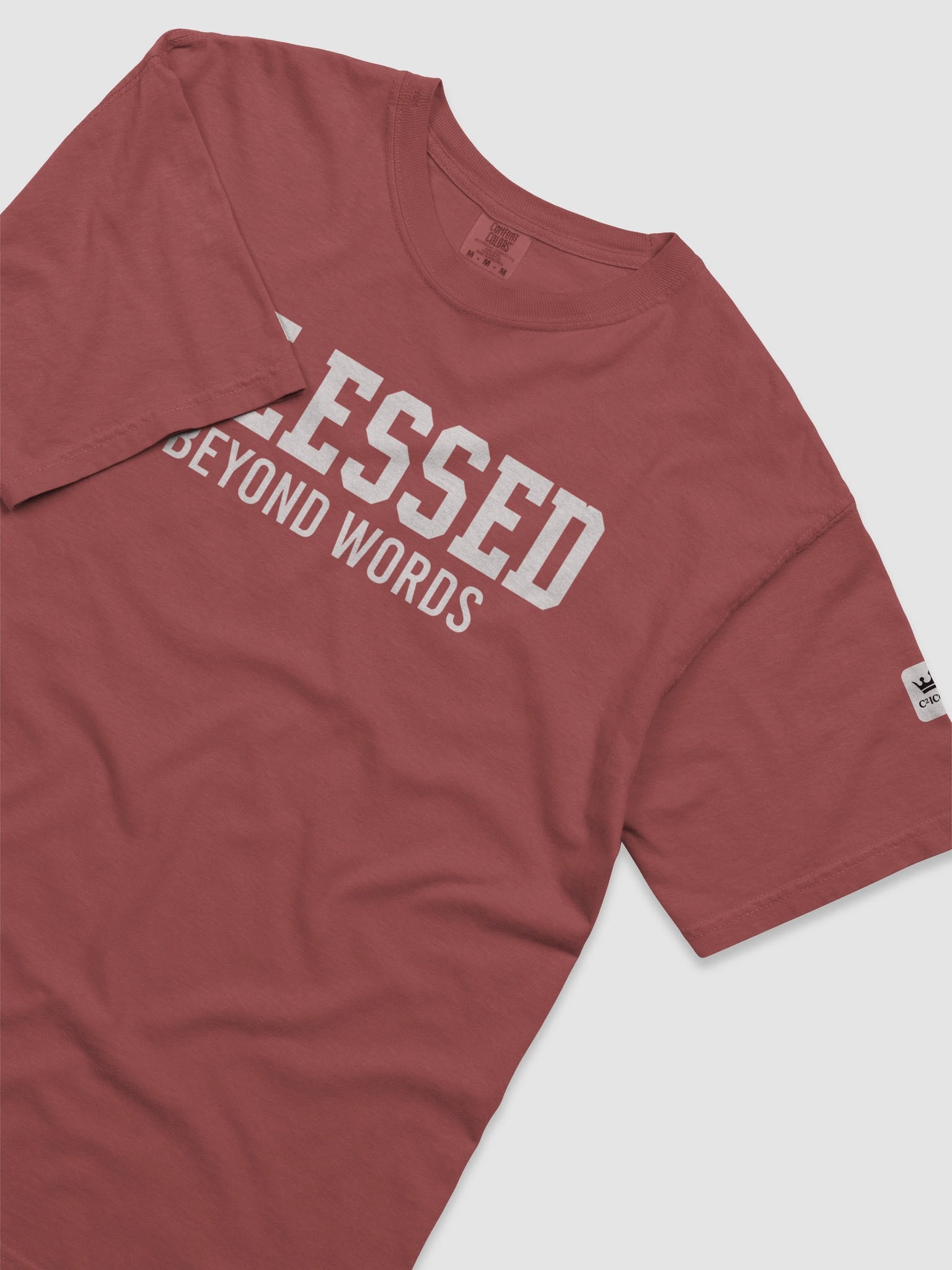 Blessed Beyond Words T-Shirt with White Graphic product image (62)