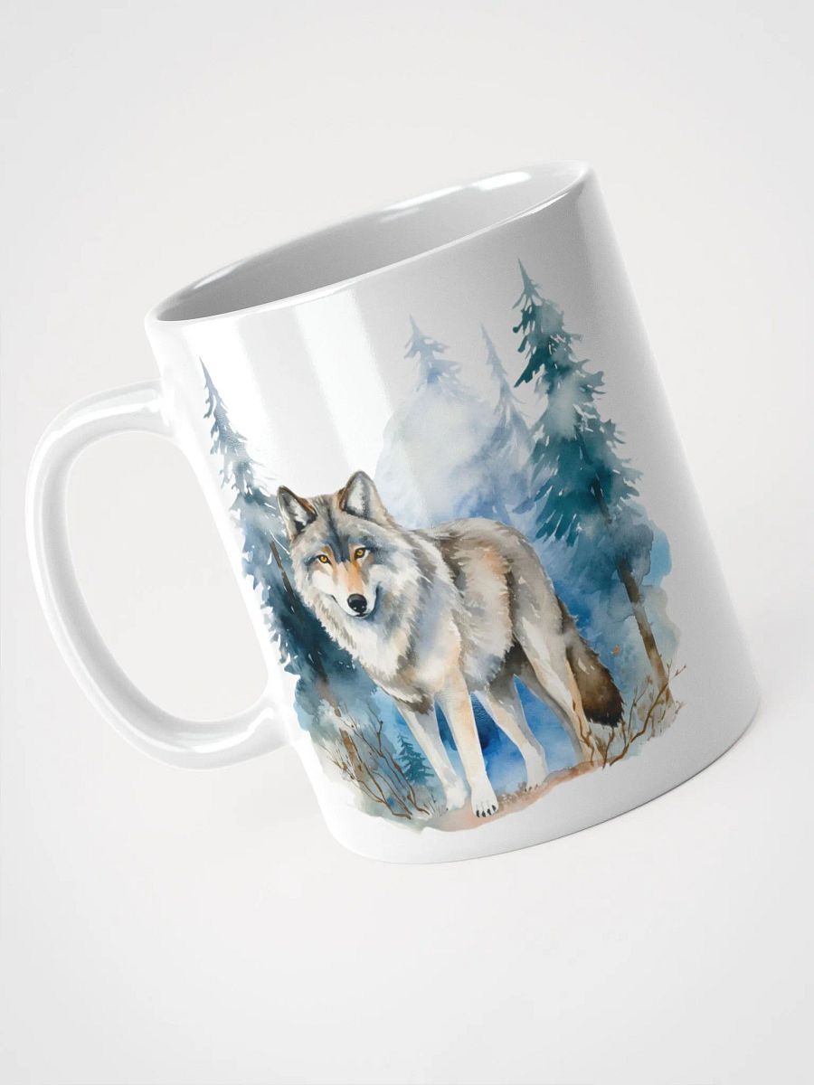 Winter Wolf White Glossy Mug product image (2)