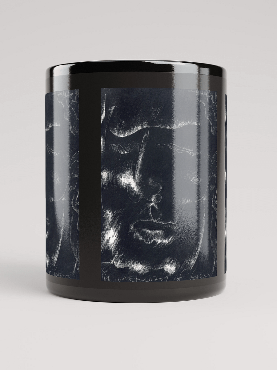 In Memory of Form black glossy mug product image (5)