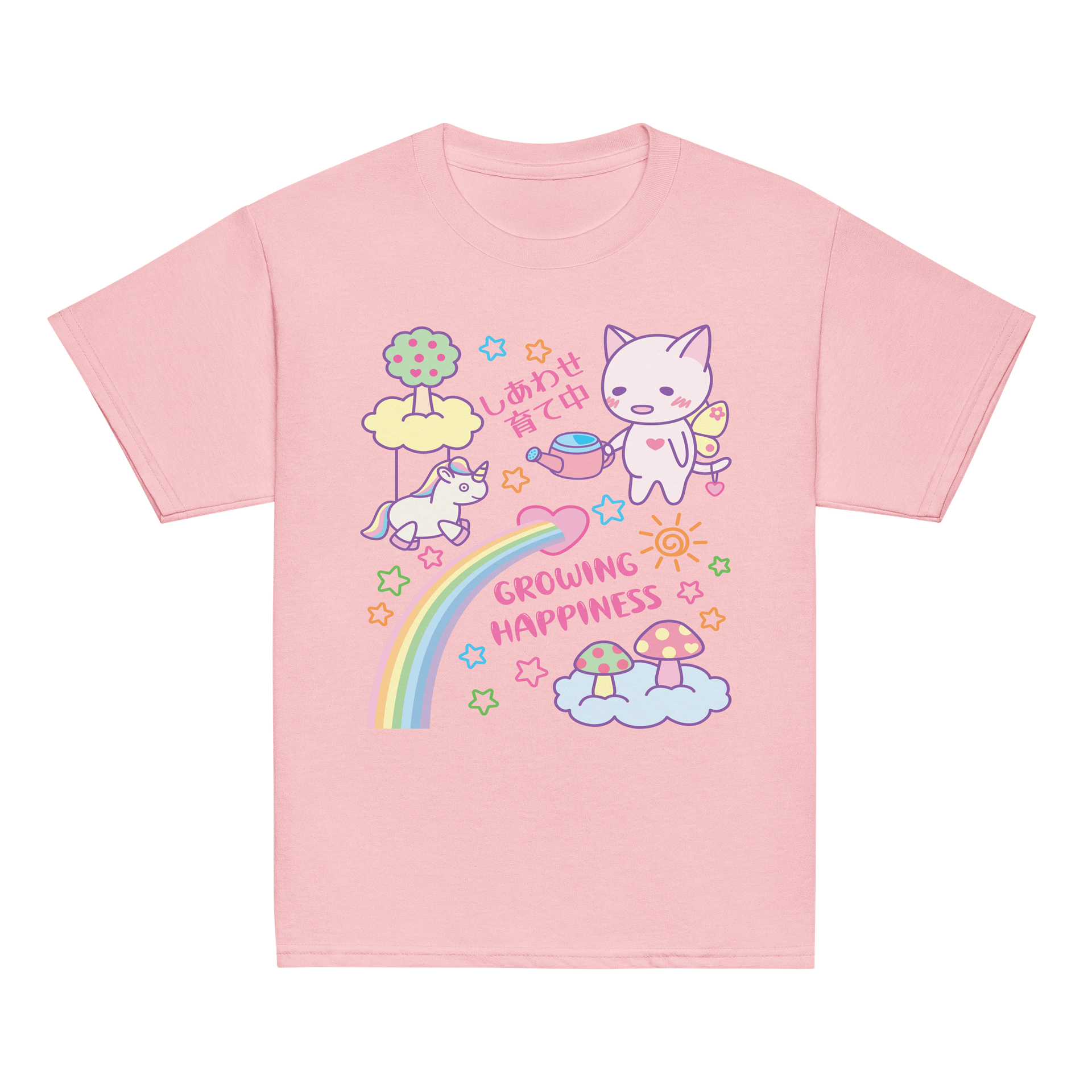 Happy Butterfly Kitty - Youth Heavyweight T-shirt product image (2)