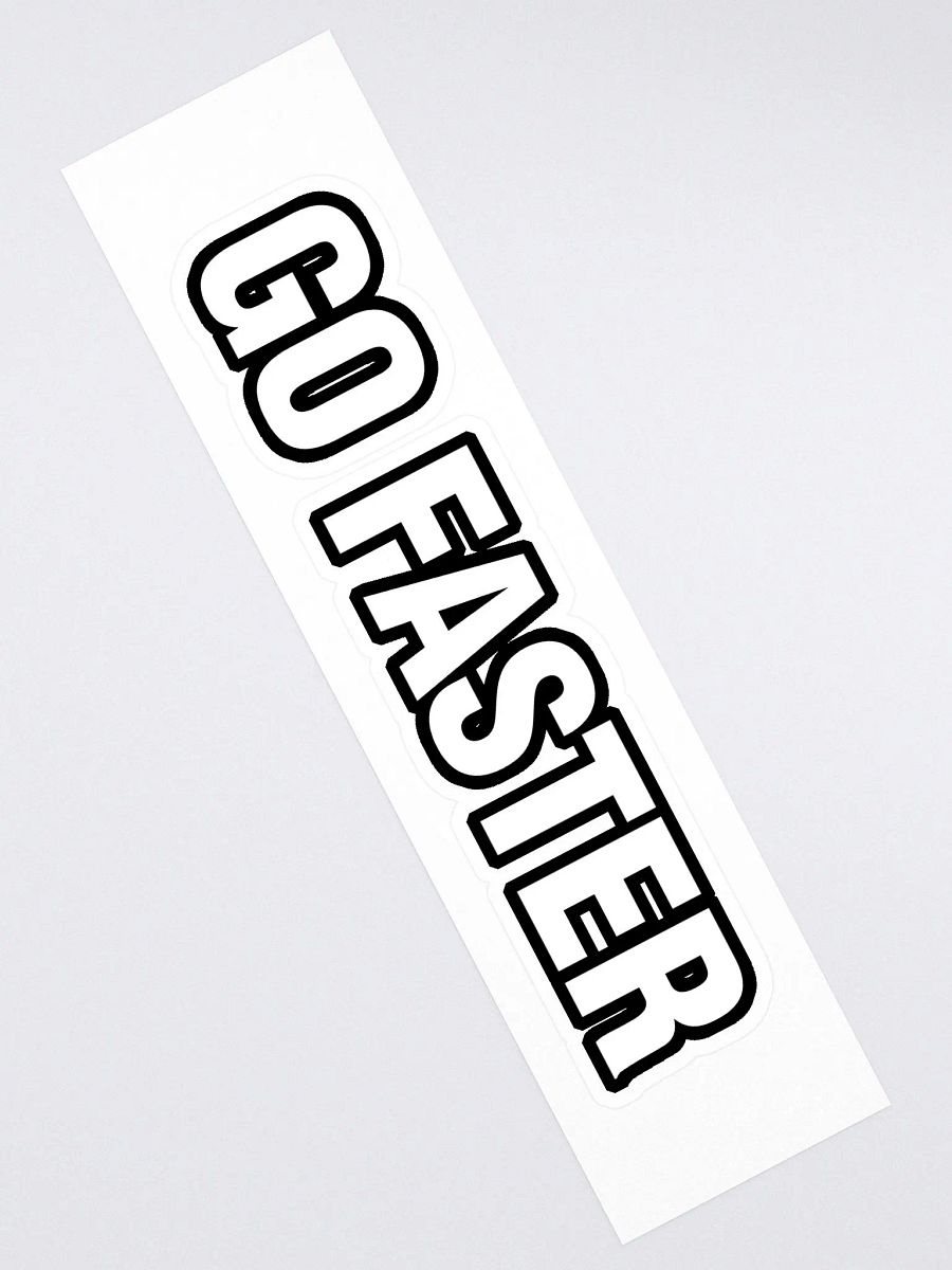 Go Faster - Long Sticker product image (2)