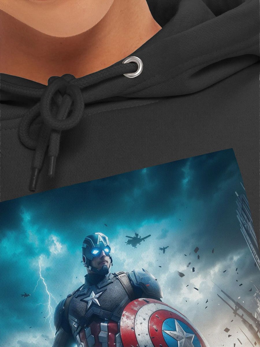 Captain America Premium Unisex Pullover Hoodie [Frontside Print] product image (4)