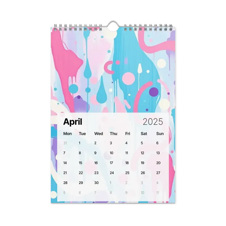 ART ABSTRACT WALL CALENDAR 2025 product image (1)
