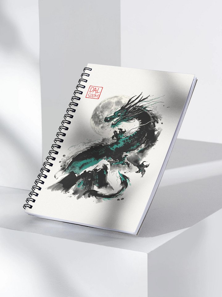 Moonlit Dragon Spiral Notebook product image (2)