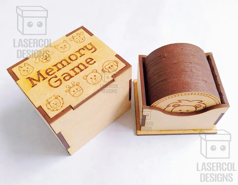 Memory Game (Animals) Version 2 - Laser Cut Files product image (4)