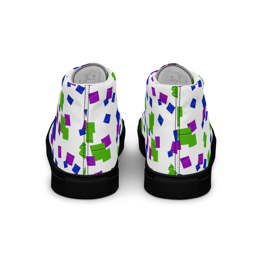 Glitchy High Top Canvas Shoes product image (5)