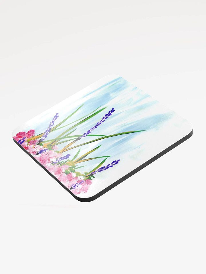 Wildflower Blue Glossed Coaster product image (1)