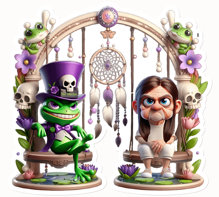 ''Merbit & Dreamy'' Die-Cut Magnet product image (6)