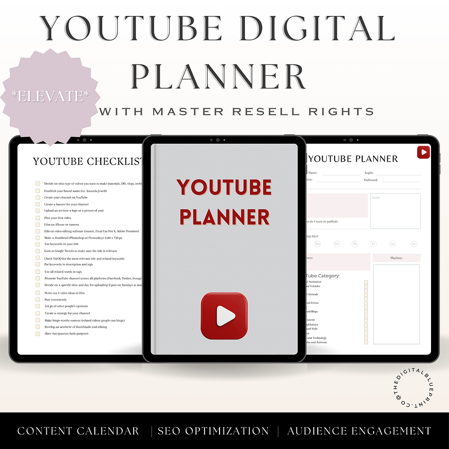 Youtube Digital Planner product image (1)