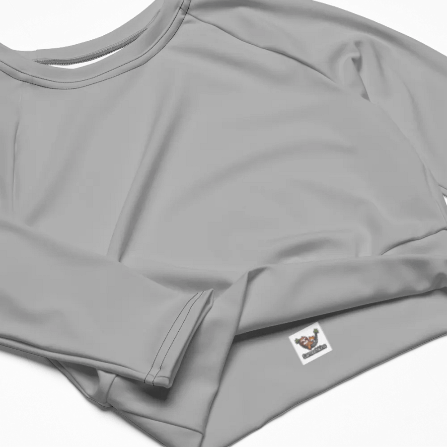 Cancer All-Over Long Sleeve Crop Top product image (4)
