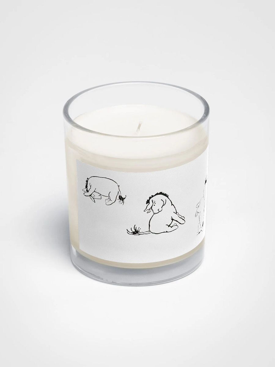 Silly Eeyore Soy Candle in Clear Glass Jar product image (2)