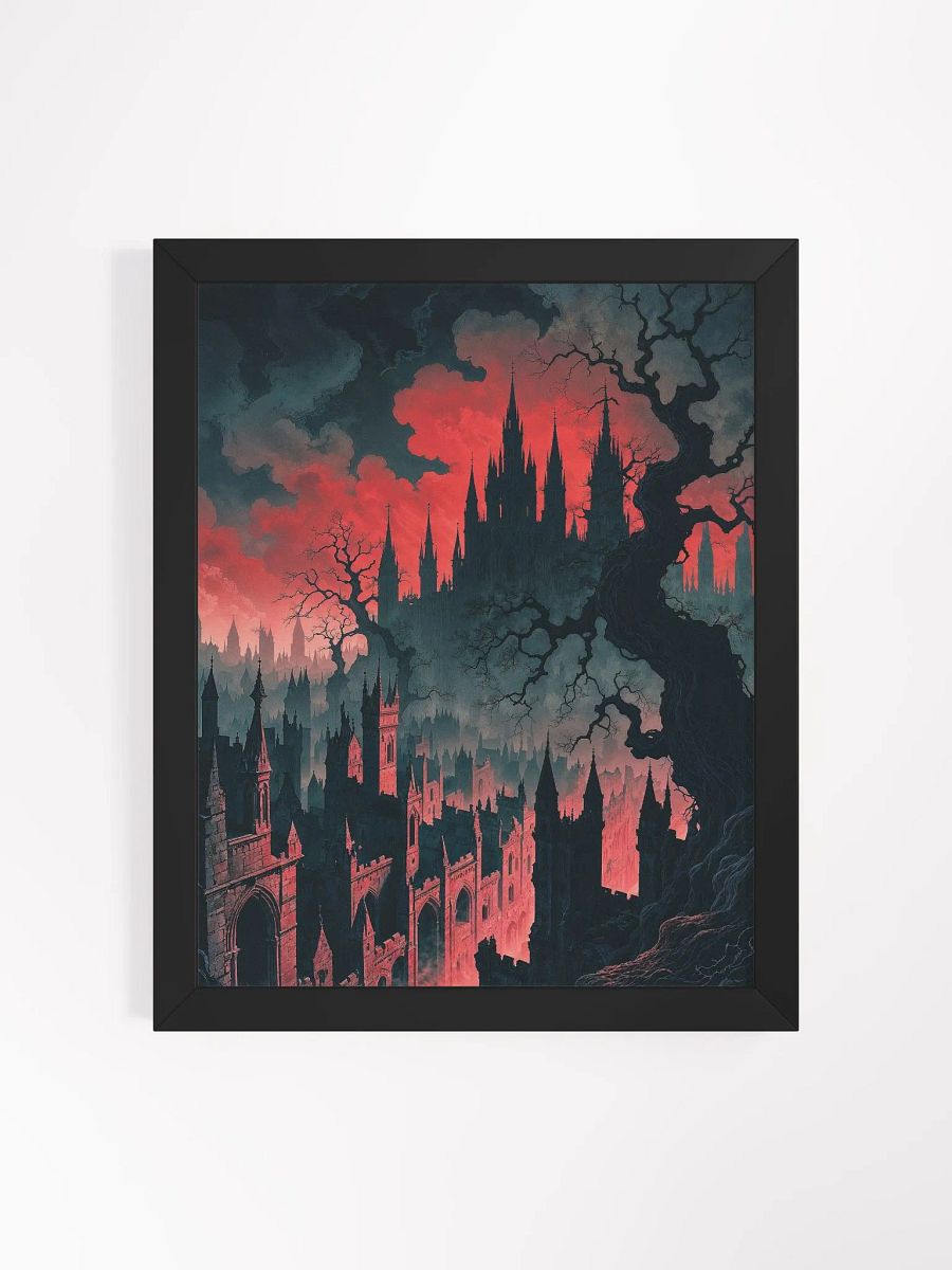 Crimson Gothic Dominion Framed Print product image (1)