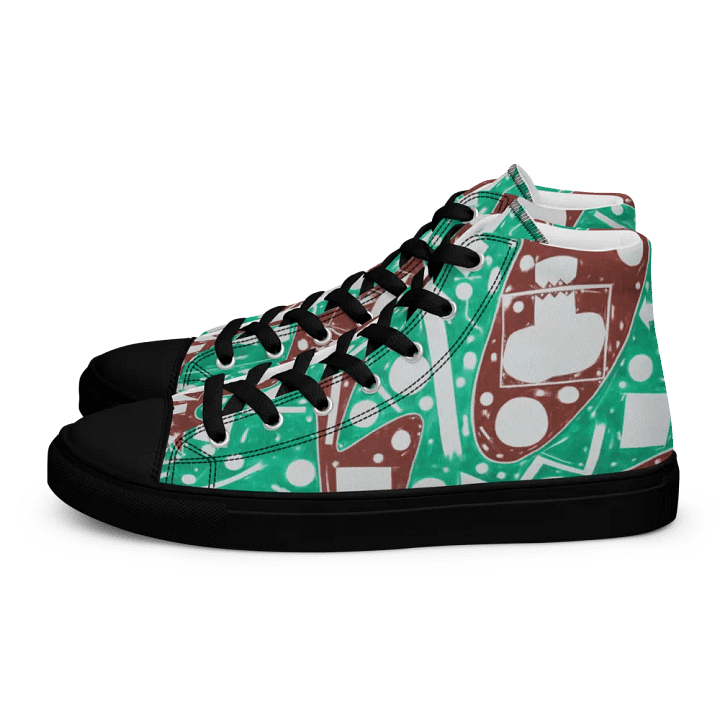 Cartoon Cosmos Women's High Top Canvas Shoes product image (1)