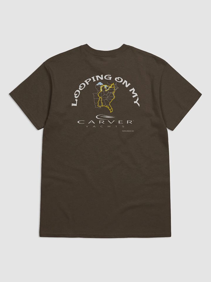 Looping On My Carver - T-Shirt - Dark Shirt w/White Logo product image (1)