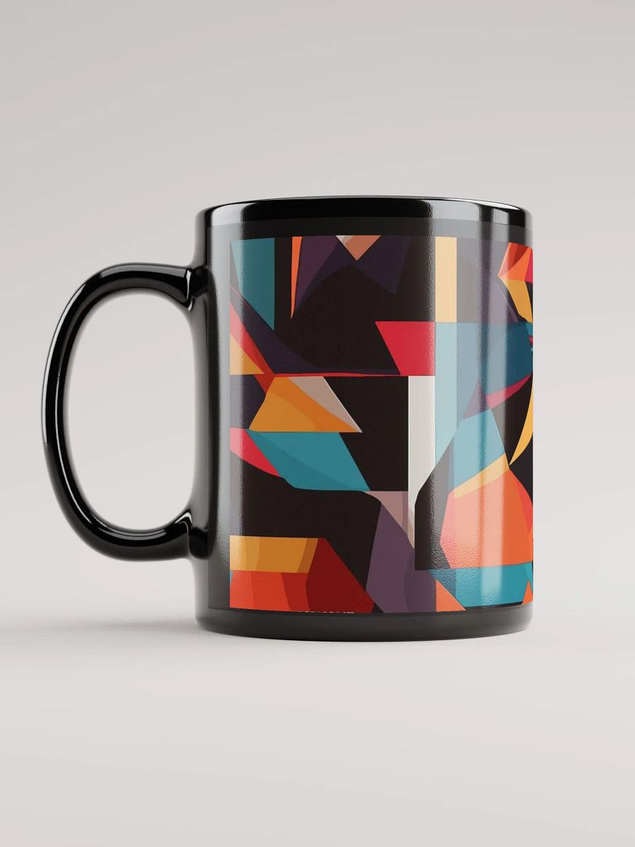 Geometric Fusion Black Mug product image (6)