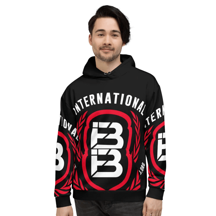 IFBNewsfeed.Org's All-Over Print Recycled Unisex Hoodie product image (2)