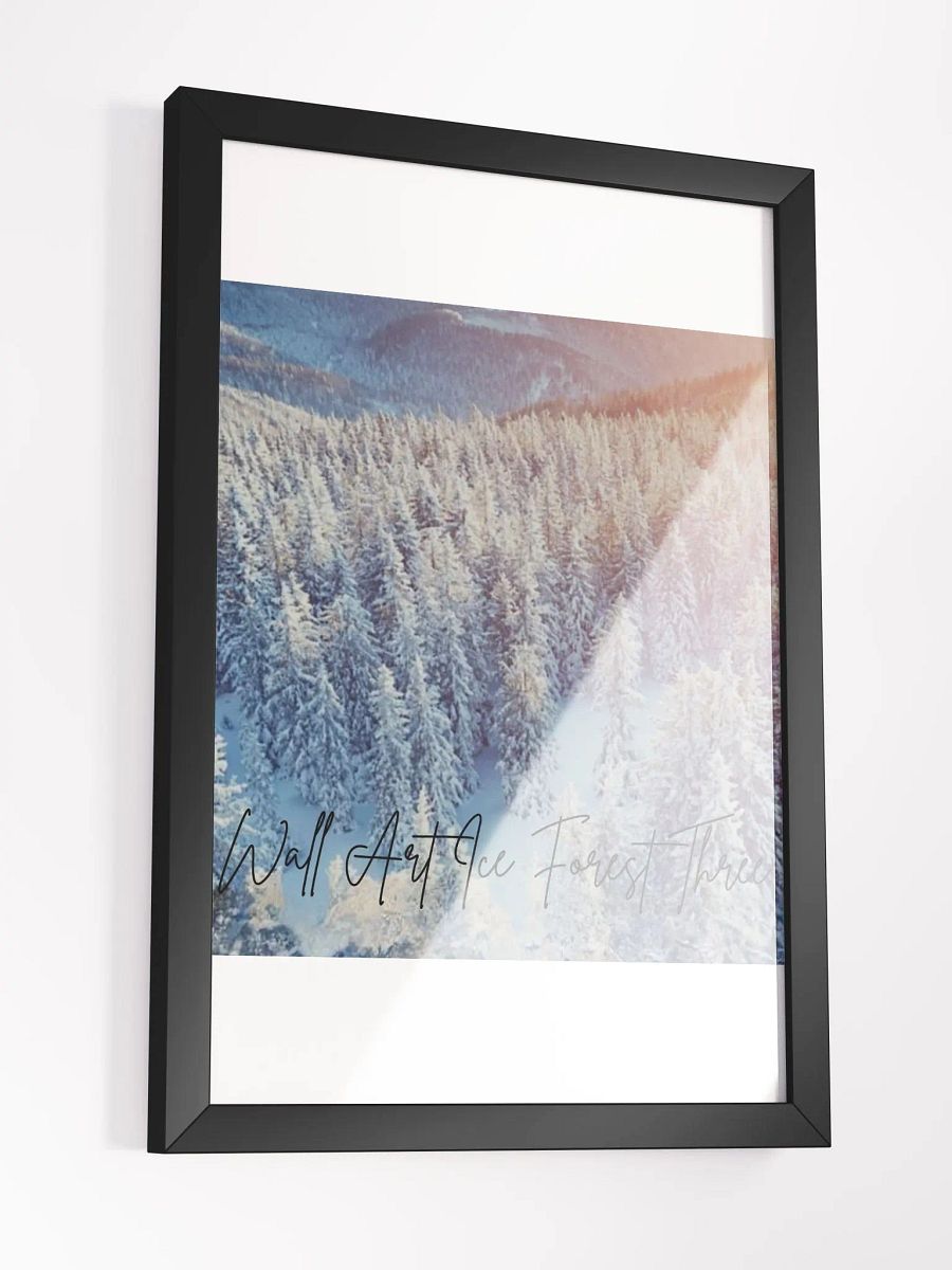 Art Ice Forest Framed High-Quality Matte Poster (in) product image (3)