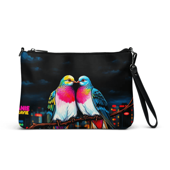 faux leather Charcoal Chic Crossbody Bag product image (1)