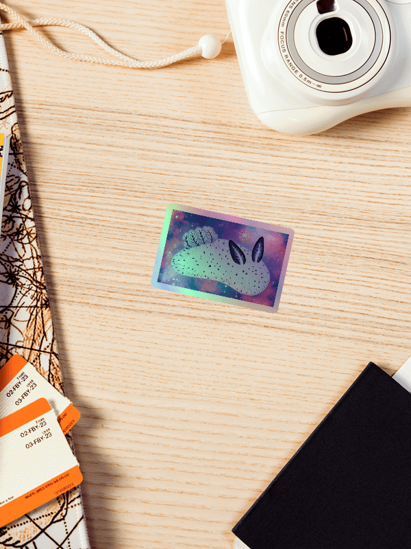 Sea Slugs: Set 1 - Holographic Sea Bunny Sticker product image (4)