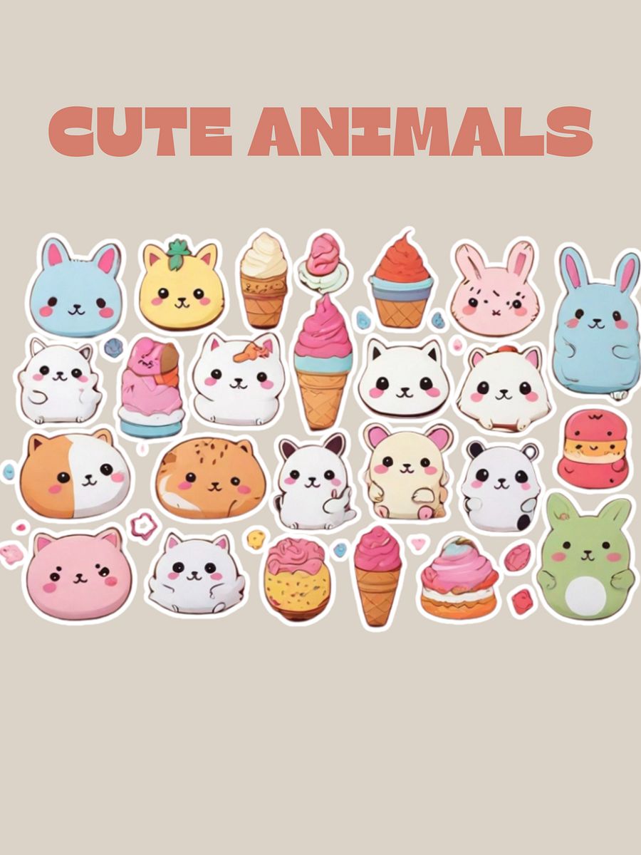 Cute Animals Sticker Sheet product image (9)
