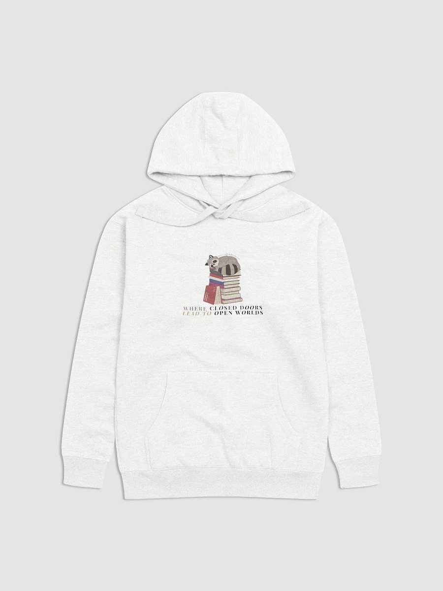 Dreamy Bookworm Raccoon Hoodie product image (1)