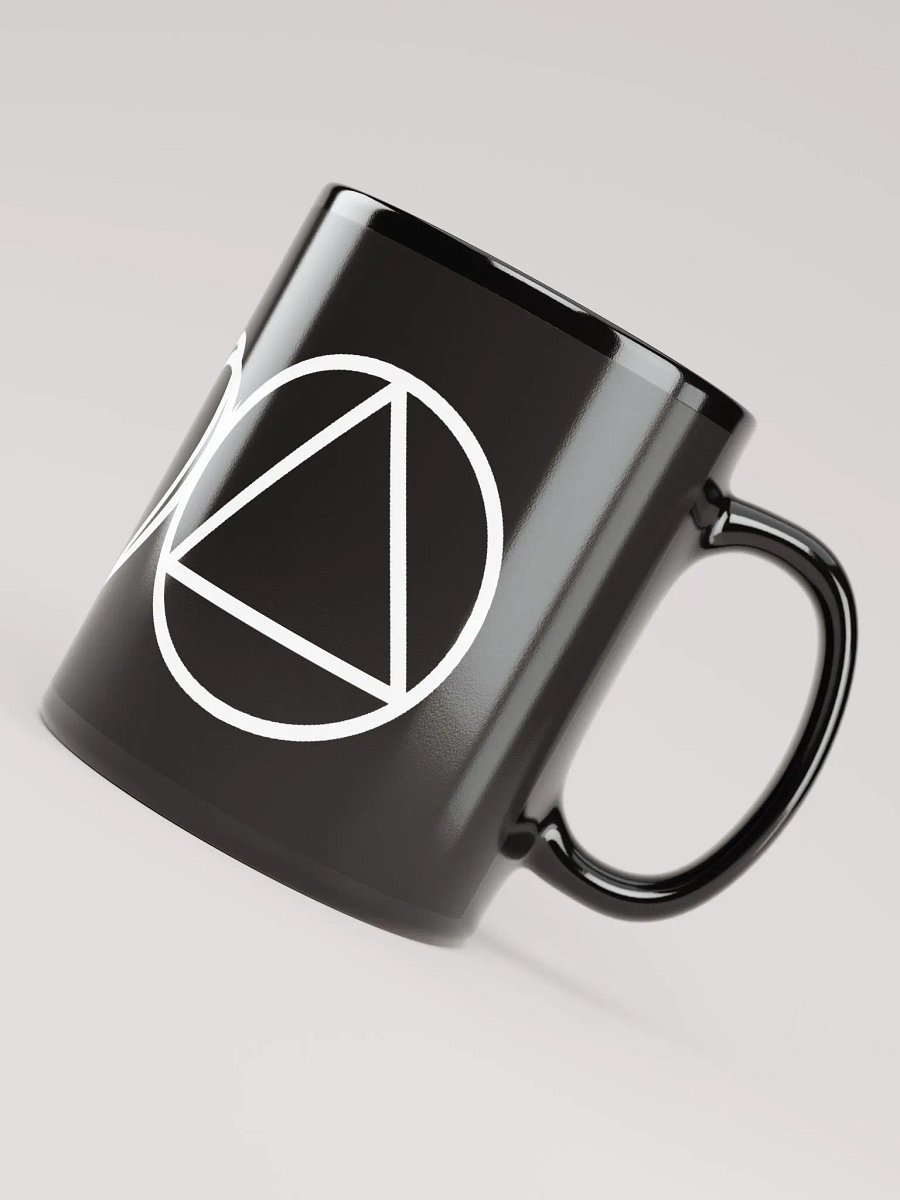Peace Love Serenity AA symbol Black Mug product image (7)