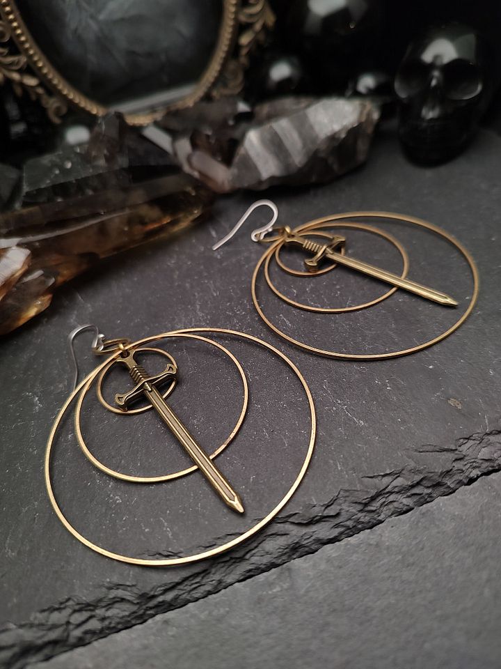 Earrings Swords - Bronze Sword Trio product image (1)