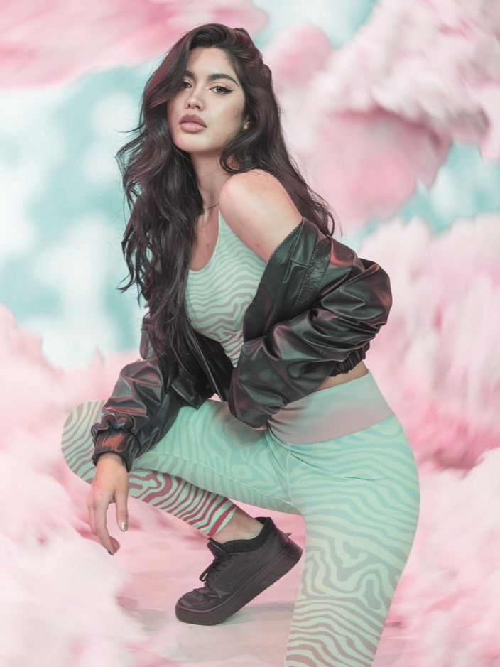 Mint Zebra-yoga leggings product image (1)