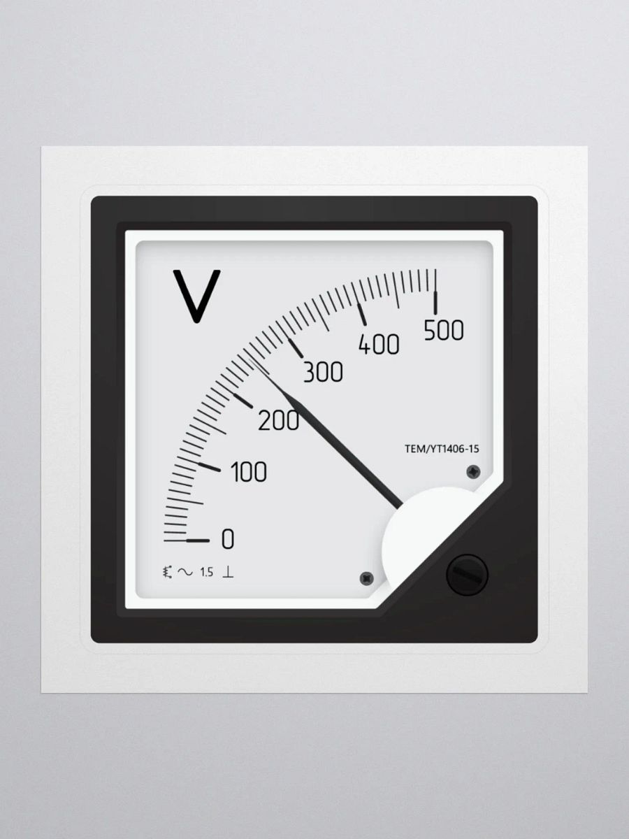 Analog Voltage Meter - Sticker product image (1)