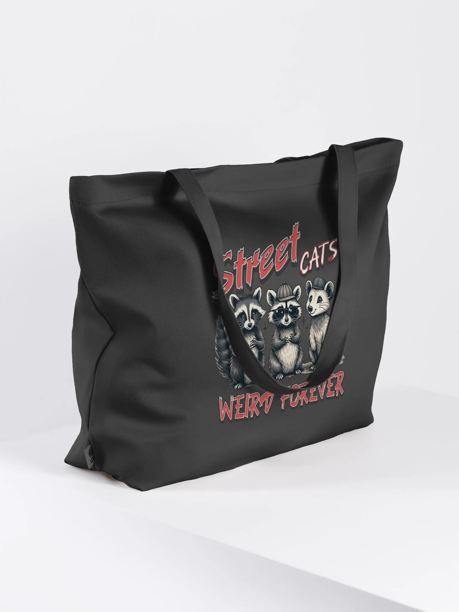 Street Cats Weird Forever Raccoon Tote Bag product image (1)