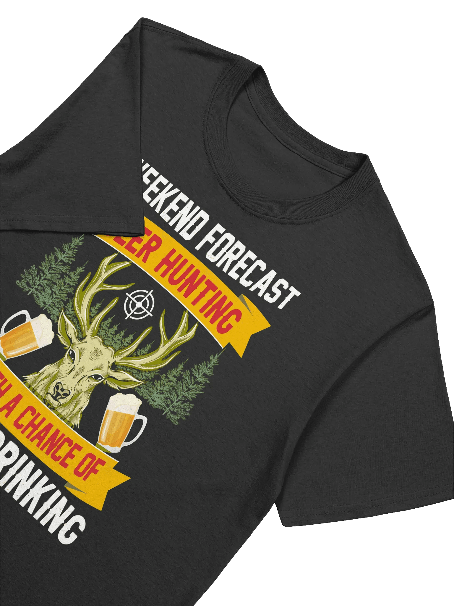 Deer Hunting Beer - Funny Weekend Forecast Graphic T-Shirt product image (15)