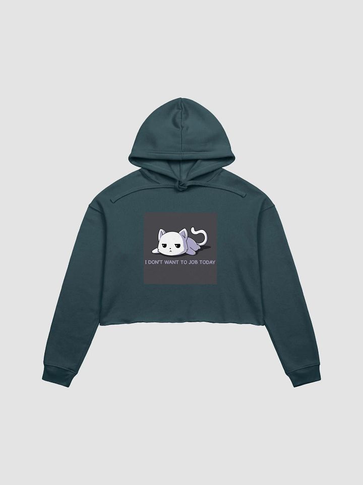 Lazy Cat Vibes Crop Hoodie product image (9)