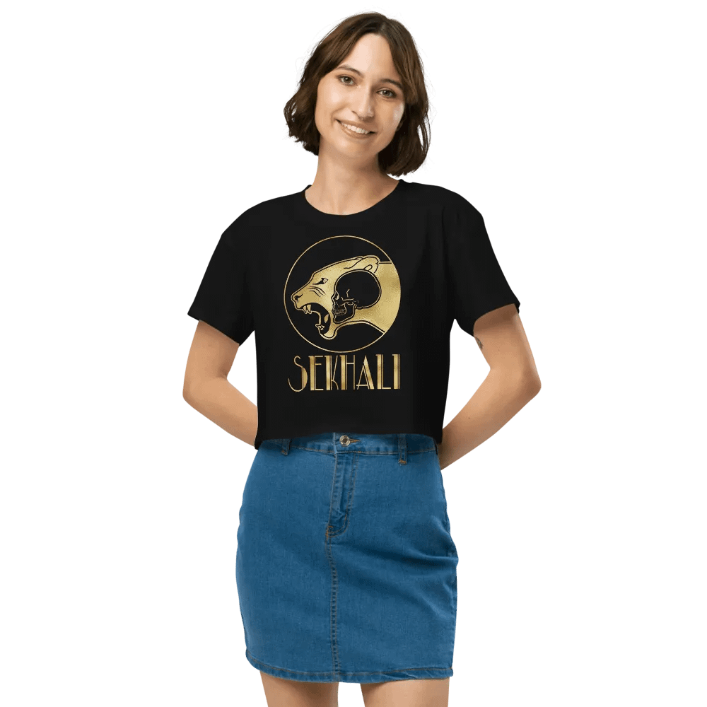 Sekhali Logo Gilded Crop Top product image (6)